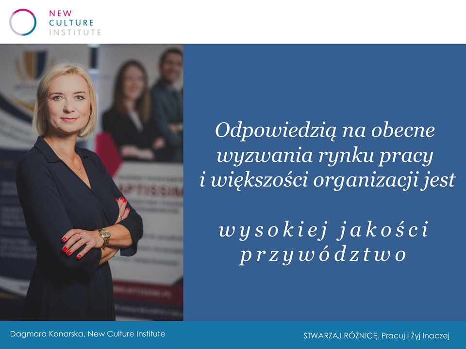 IX Konferencja DFHR â wystÄ pienie Dagmary Konarskiej w temacie przywództwa, jakiego dziÅ potrzebujÄ firmy